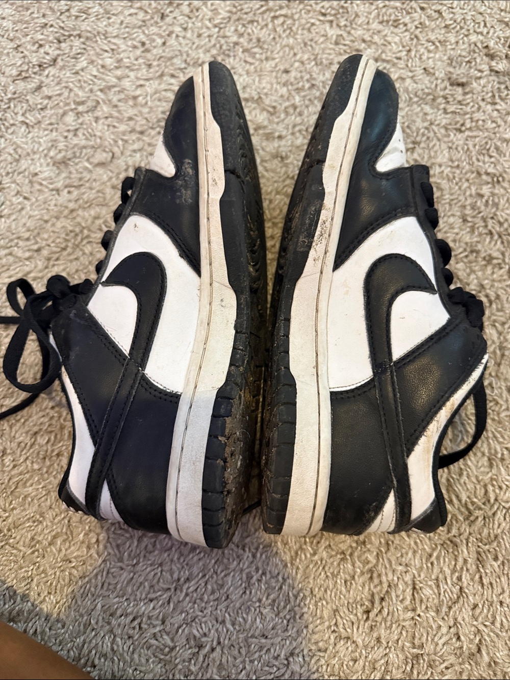 Nike Black and White Low-Top Sneakers